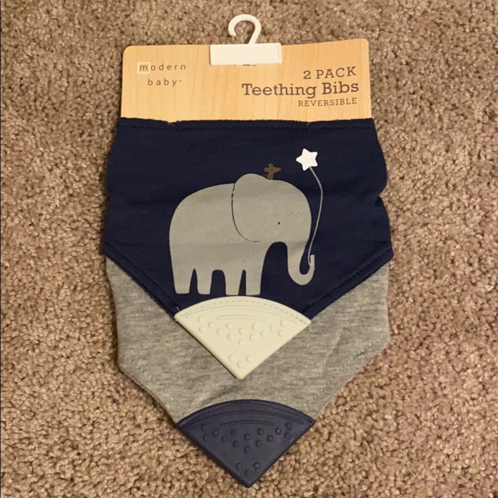 Modern Baby Teething Bibs